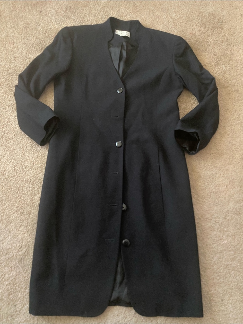 Vintage Joseph Abboud Gruppo GFT Made in Italy Longline Wool Coat-46/12